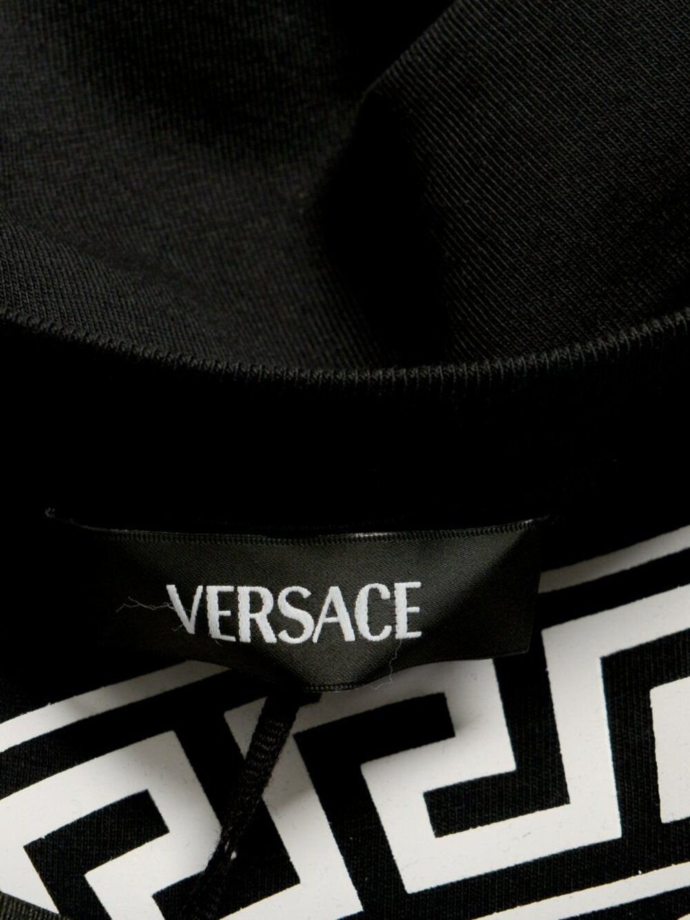 Versace Men's Black Logo Print Crewneck Short Sleeve T-Shirt US XL IT 54 - Picture 6 of 6